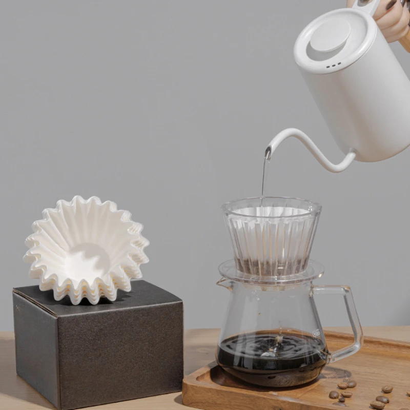 Coffee Equipment Distributor - 50PCS Kraft Paper Coffee Filter Cups