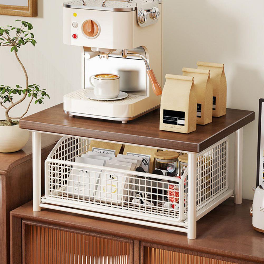 Coffee Maker Storage Rack with - Coffee Equipment Holder ulasan dan harga