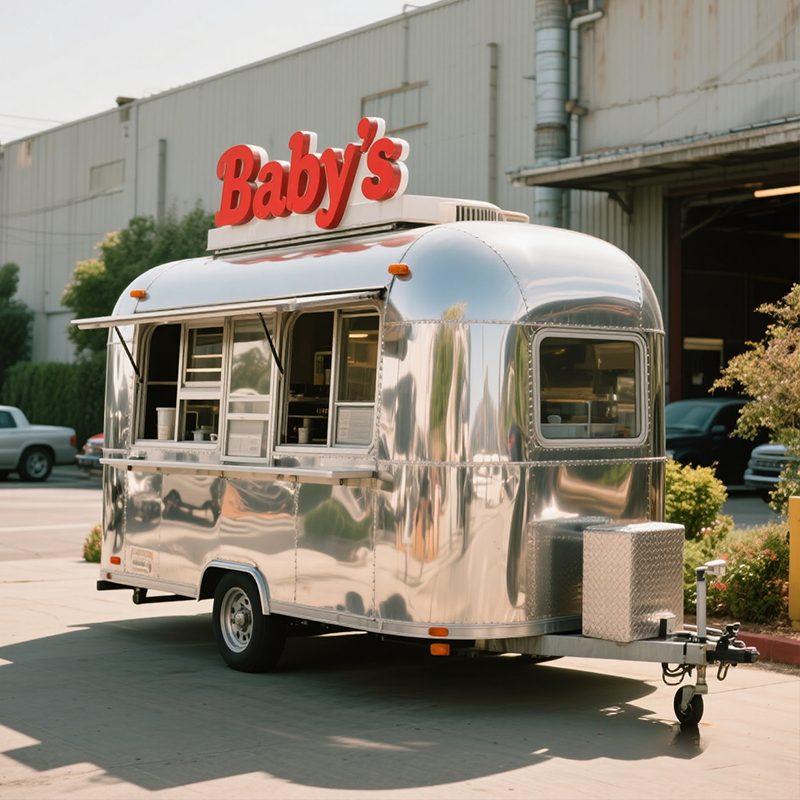 Small Mobile Food Trailer with - Coffee Shop Equipment Setup ulasan dan harga