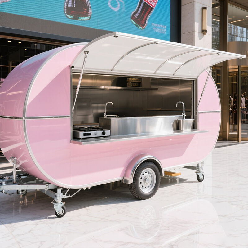 Small Mobile Food Trailer with - Coffee Shop Equipment Setup ulasan dan harga