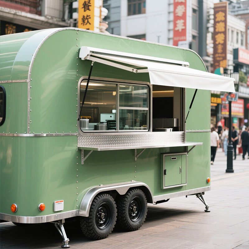Small Mobile Food Trailer with - Coffee Shop Equipment Setup ulasan dan harga