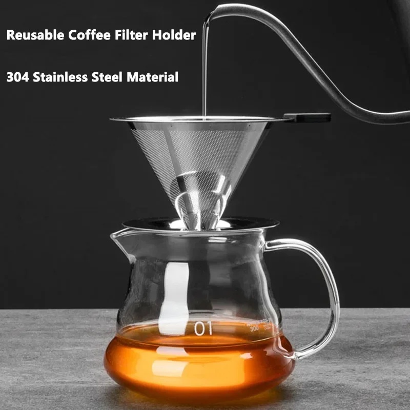 Portable Coffee Filter Stainle - Coffee Equipment Holder ulasan dan harga