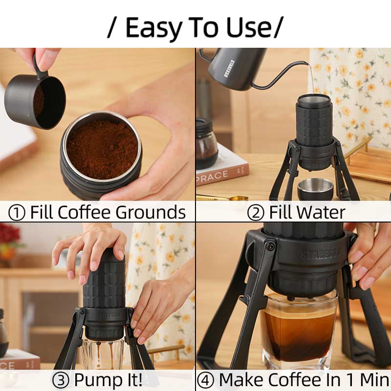 STARESSO Mirage SP300 Plus Por - Coffee Equipment Camping ulasan dan harga